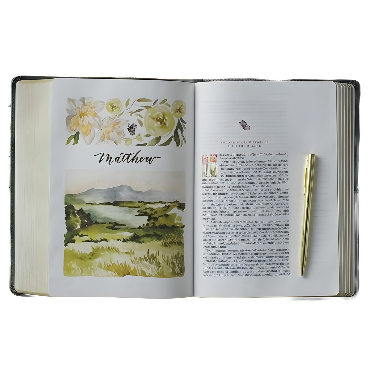 ESV Quiet Forest Imitation Leather Journaling Edition GraceLaced Bible