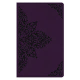 ESV Lavender Filigree Design Imitation Leather Value Thinline Bible Large Print