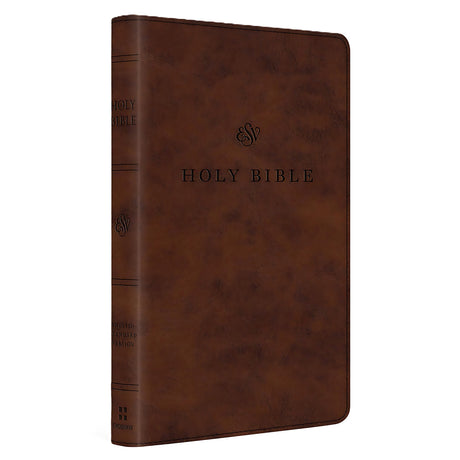 ESV Premium Church Bible, Red Letter, Imitation Leather, Brown