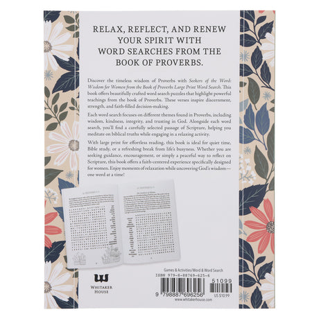 Wisdom for Women from the Book of Proverbs Large Print Word Search: 100 Puzzles PB