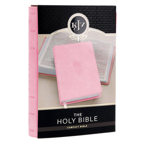 KJV Ballet Pink Faux Leather Compact Bible