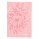 KJV Ballet Pink Faux Leather Thinline Large Print Bible