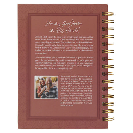 31 Prayers for My Husband: A Guided Prayer Journal for Wives (Spiral-Bound)