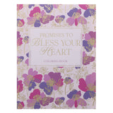 Promises to Bless Your Heart Purple Floral Coloring Book (Paperback)