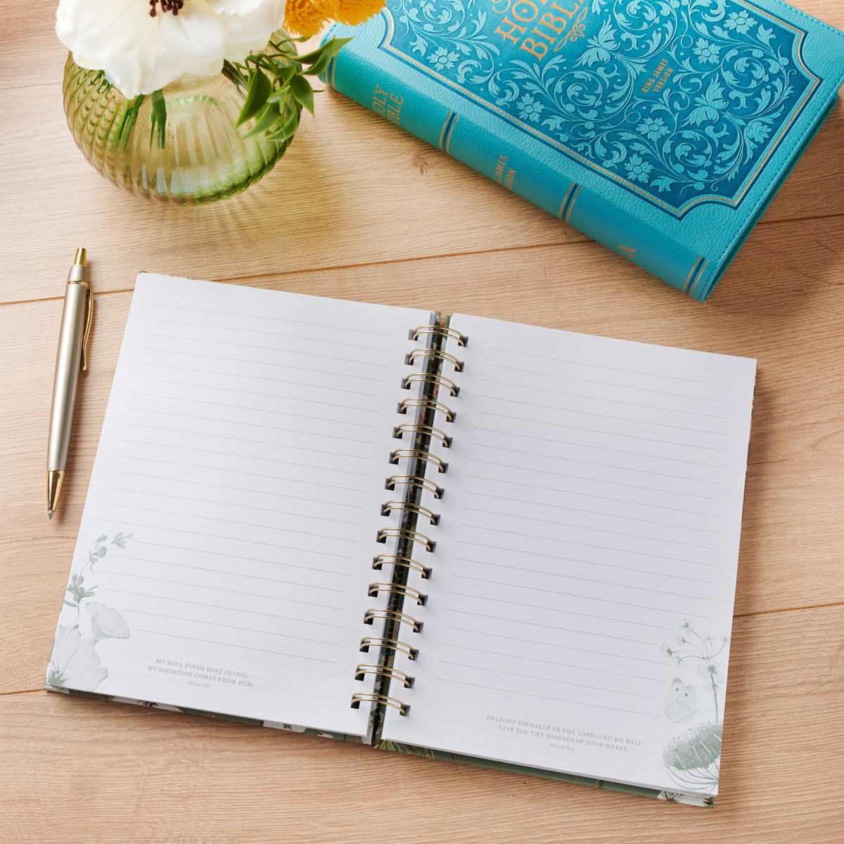 Be Still Hardcover Wirebound Journal