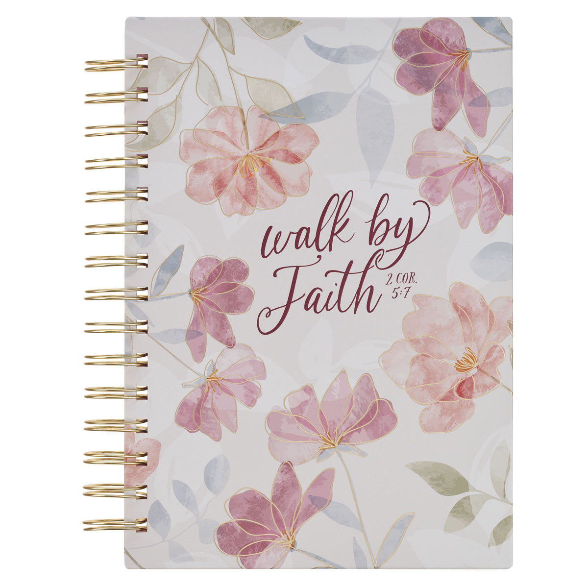 Walk by Faith Hardcover Wirebound Journal