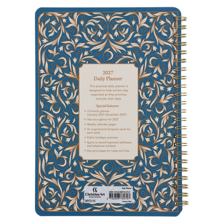 2027 Diary - Daily Planner - Amazing Grace - Wirebound
