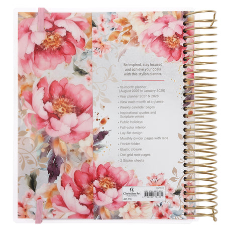 2027 Diary - 18-Month Planner for Women - Strength and Dignity - Wirebound