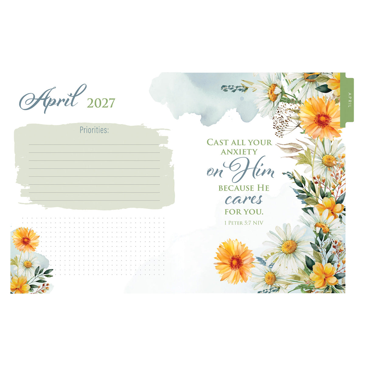 2027 Diary - 18-Month Planner for Women - Strength and Dignity - Wirebound