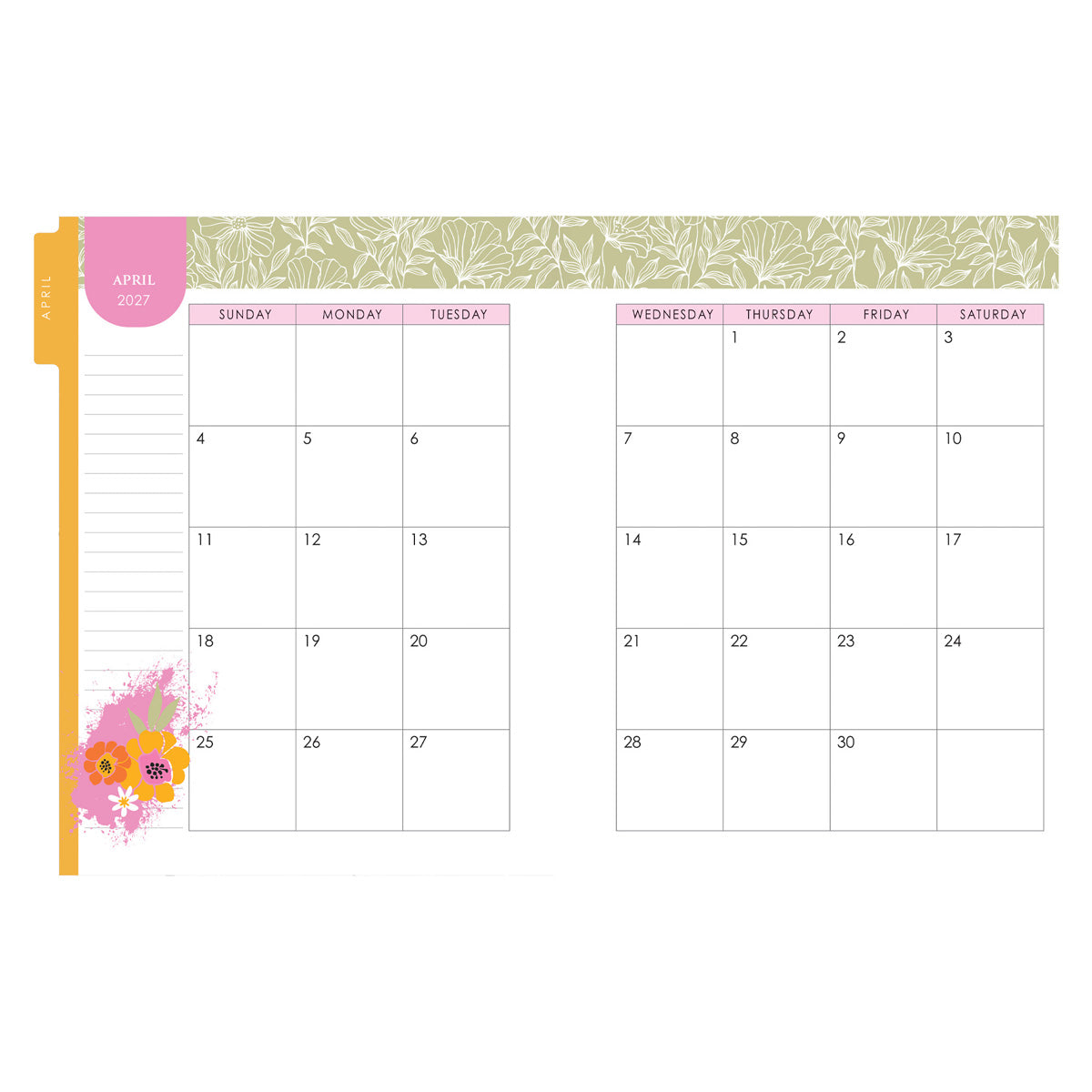 2027 Diary - 18-Month Planner for Women - Anything Is Possible - Wirebound