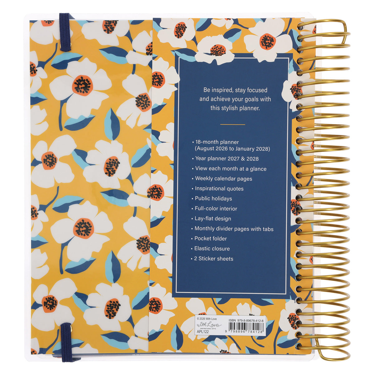 2027 Diary - 18-Month Planner for Women - Good Things Take Time - Wirebound