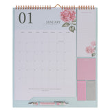 2027 Calendar and Stationery Set with Pen - Rose and Hydrangeas