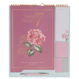 2027 Calendar and Stationery Set with Pen - Rose and Hydrangeas