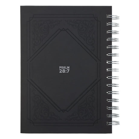 The Lord Is My Strength and My Shield Hardcover Wirebound Journal