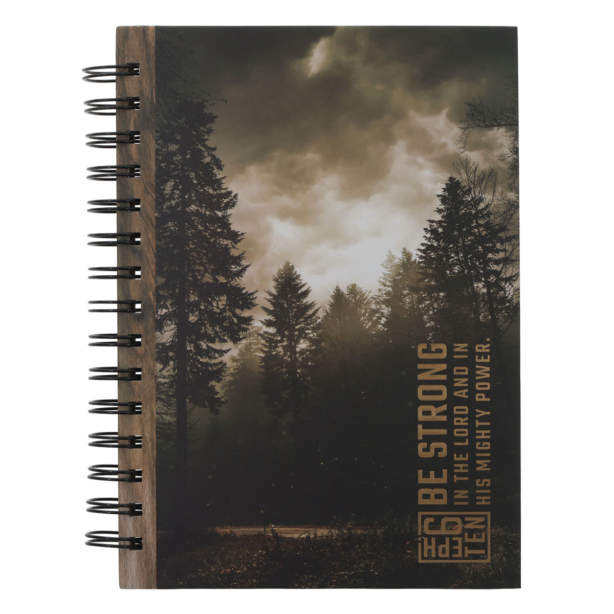 Be Strong Brown Hardcover Wirebound Journal