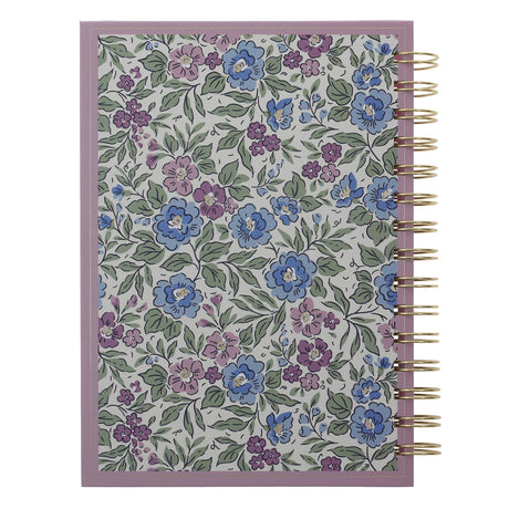 Be Still and Know Floral Hardcover Wirebound Journal