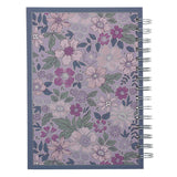 Trust in the Lord Purple Floral Hardcover Wirebound Journal