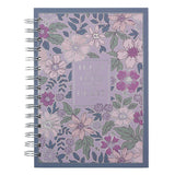 Trust in the Lord Purple Floral Hardcover Wirebound Journal