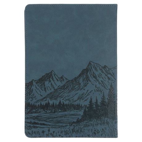 Faith Can Move Mountains Faux Leather Journal