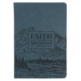Faith Can Move Mountains Faux Leather Journal