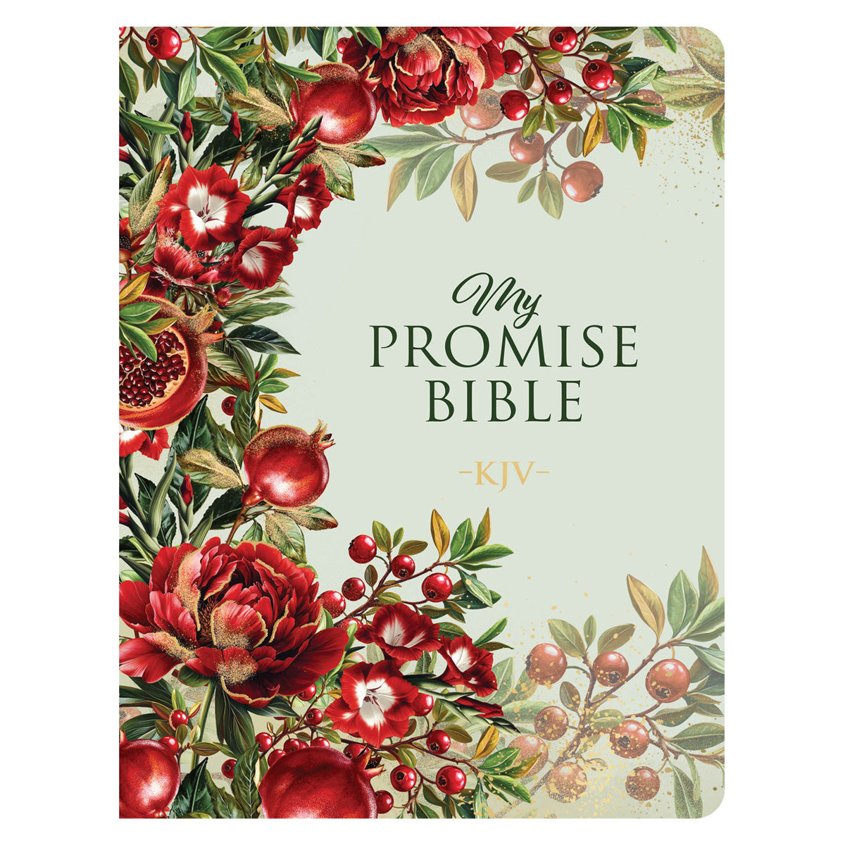 KJV My Promise Bible, Faux Leather, Red Floral
