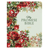 KJV My Promise Bible, Faux Leather, Red Floral