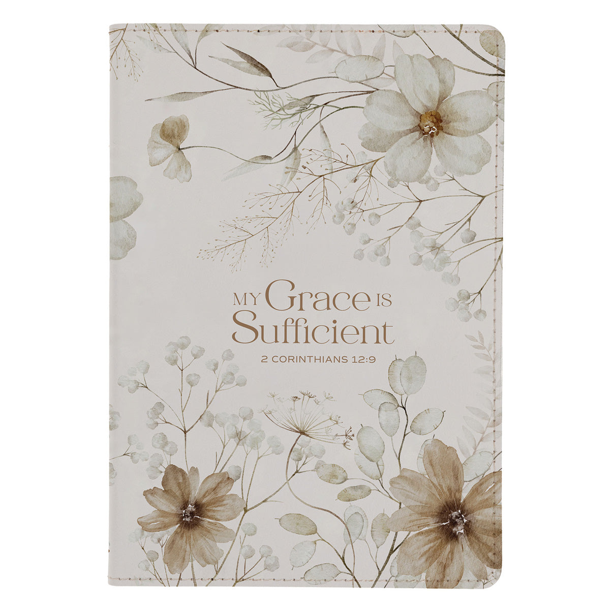 My Grace Is Sufficient Faux Leather Journal