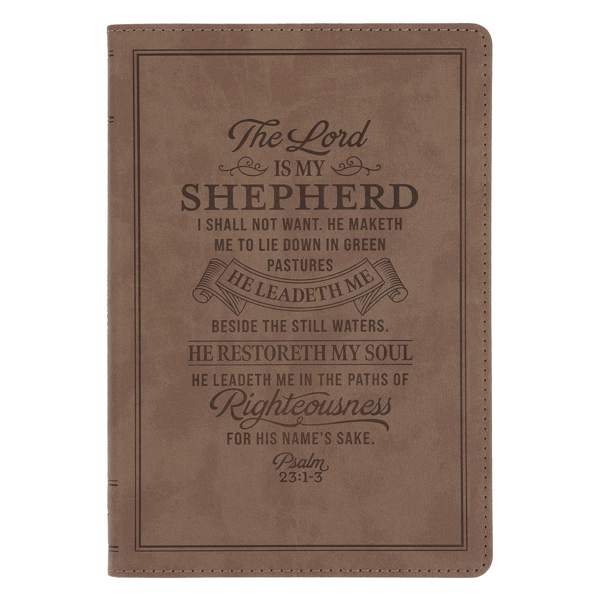 The Lord Is My Shepherd Faux Leather Journal