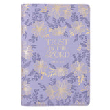 Trust in the Lord Purple Faux Leather Chunky Journal