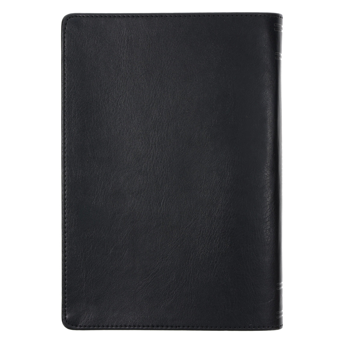 God Is Our Refuge and Strength Two-Tone Black and Grey Faux Leather Chunky Journal