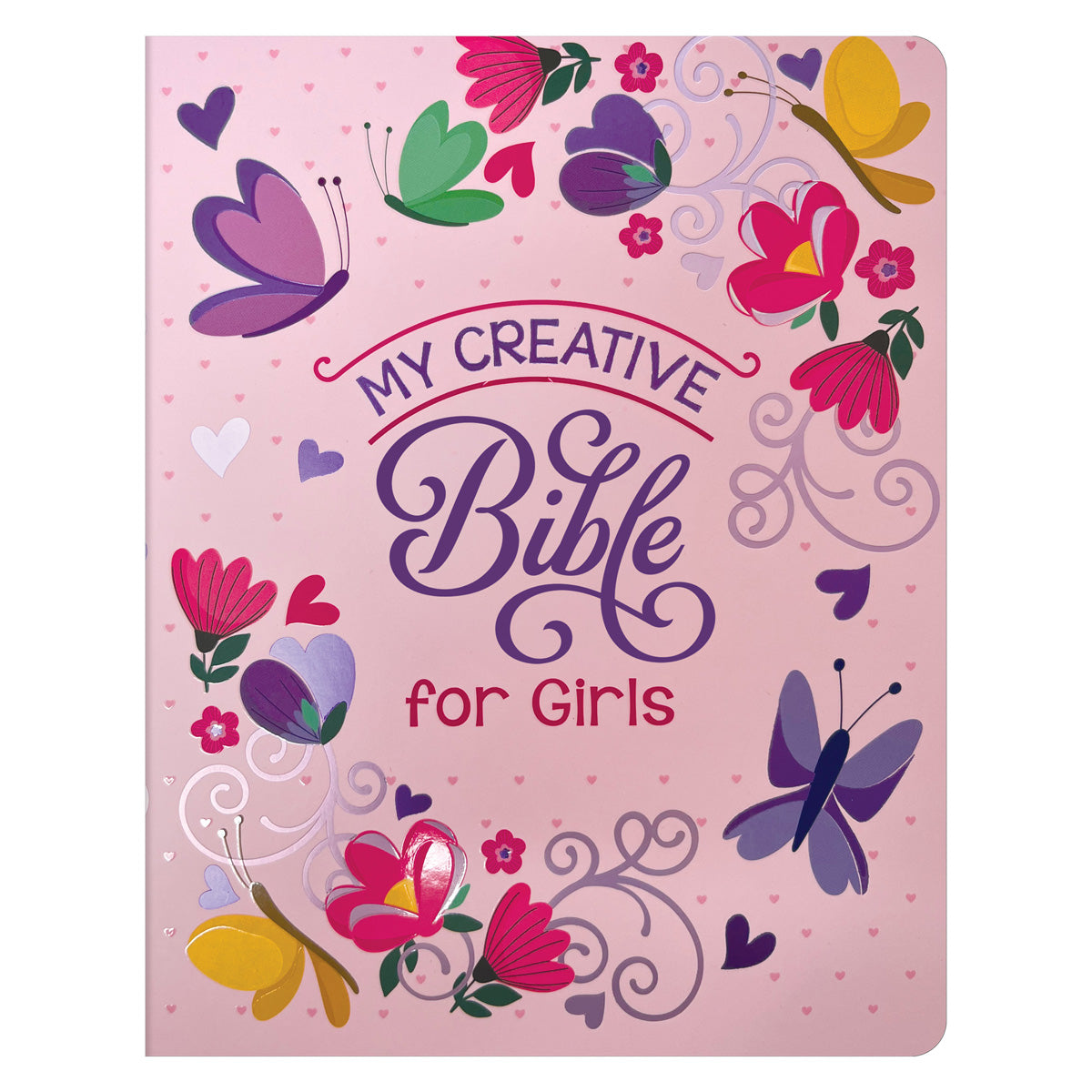CSB My Creative Bible for Girls, Paperback, Pink Butterflies