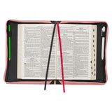 I Know the Plans I Have for You Pink Floral Faux Leather Bible Bag