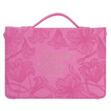 Strength and Dignity Faux Leather Bible Bag