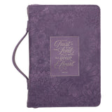 Trust in the Lord with All Your Heart Faux Leather Bible Bag