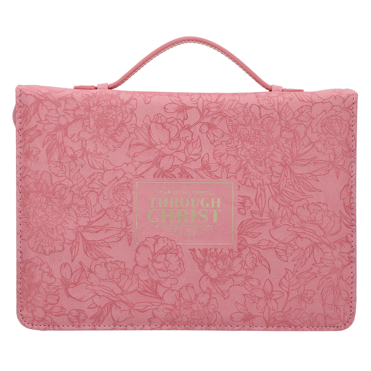 I Can Do All Things Through Christ Who Strengthens Me Faux Leather Bible Bag