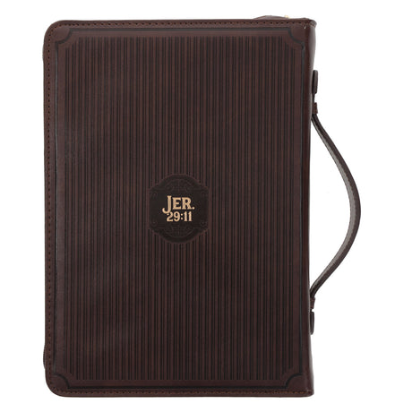 I Know the Plans I Have for You Brown Faux Leather Bible Bag