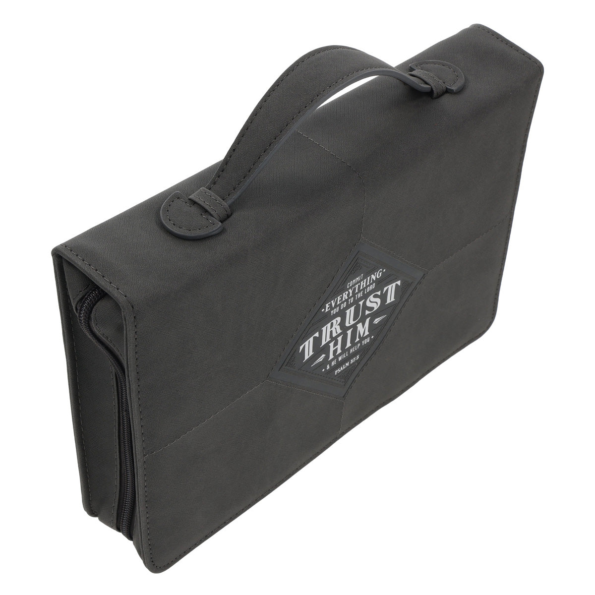 Commit Everything You Do to the Lord, Trust Him Faux Leather Bible Bag