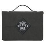Commit Everything You Do to the Lord, Trust Him Faux Leather Bible Bag